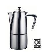 Caffettiera espresso Slancio satinata per induzione in acciaio inox 18/10