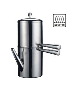 Caffettiera Napoletana INDUCTION in acciaio inox 18/10 tazze 6