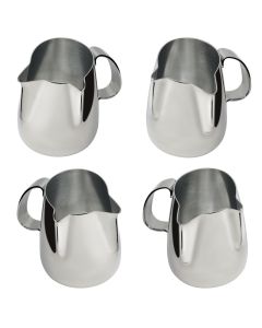 Lattiera a due becchi Revolution Duet per latte art con becchi a 90&deg;