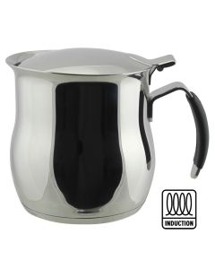 Caffettiera Omnia per induzione in acciaio inox 18/10 con fascia