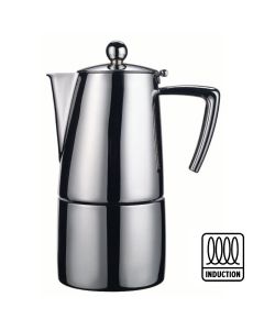 Caffettiera espresso Slancio satinata per induzione in acciaio inox 18/10 tazza 4