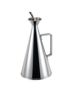 Oliera con beccuccio dosatore antigoccia in acciaio inox 18/10 cl 75