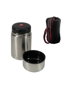 Portavivande termico in acciaio inox 18/10 e ABS con custodia