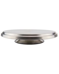 Alzata torta girevole con base antiscivolo in acciaio inox 18/10 Ø cm 32 h cm 6