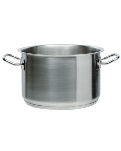 Casseruola alta per induzione con 2 maniglie in acciaio inox 18/10 Ø cm 60