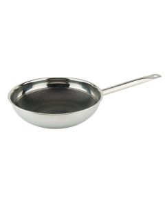 Wok professionale AX Active Inox triplo strato induzione Ø cm 28