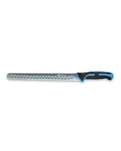 Coltello Prosciutto/Salmone Alveolato Tempra Pro - Lama in acciaio inox da 30 cm BLU