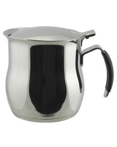Caffettiera-Teiera Omnia per induzione in acciaio inox 18/10 con manico in silicone e fascia tazze 4-2