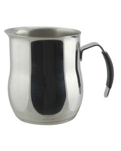 Lattiera Omnia per induzione in acciaio inox 18/10 con manico in silicone e fascia tazze 8