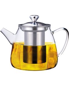 Teiera/Infusiera in vetro borosilicato con filtro in acciaio inox 18/10 ml 450