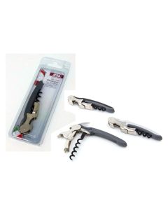 Cavatappi con 2 leve indipendenti in acciaio inox e ABS