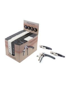 Display box 40 pz Cavatappi con 2 leve indipendenti in acciaio inox e ABS