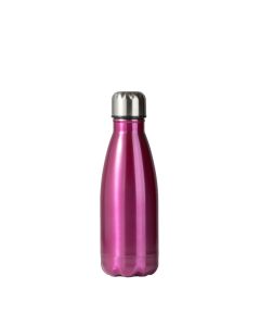 Bottiglia termica fucsia con doppia parete in acciaio inox 18/10 cl 35