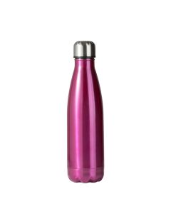 Bottiglia termica fucsia con doppia parete in acciaio inox 18/10 cl 50