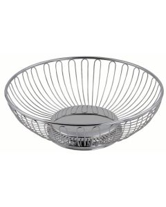 Cestino tondo in filo di acciaio inox 18/10 Ø cm 17