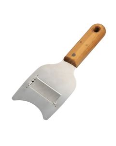 Tagliatartufi con lama liscia in acciaio inox e manico in legno di ulivo cm 20x8,5