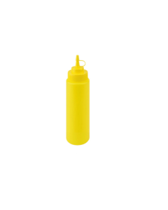Flacone dosatore giallo in polietilene con beccuccio richiudibile ml 240