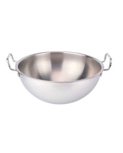 Bastardella semisferica con maniglie in acciaio inox 18/10 Ø cm 24