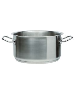 Casseruola media per induzione con 2 maniglie in acciaio inox 18/10 Ø cm 16