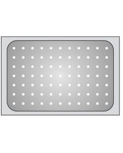 Bacinella GN 1/1 forata in acciaio inox 18/10 h cm 6,5