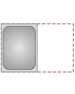 Teglia GN 1/2 in acciaio inox 18/10 h cm 2