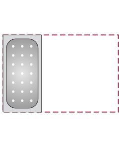 Bacinella GN 1/3 forata in acciaio inox 18/10 h cm 6,5