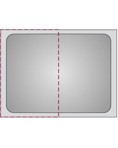 Teglia GN 2/1 in acciaio inox 18/10 h cm 2