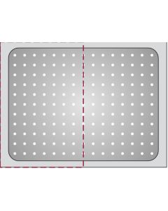 Bacinella GN 2/1 forata in acciaio inox 18/10 h cm 2