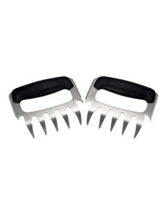 Set 2 artigli per carne in acciaio inox e polipropilene cm 12x10,5