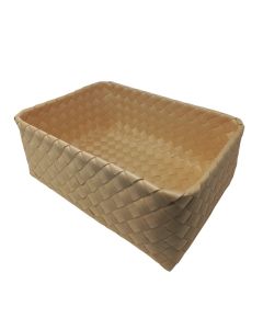 Cestino da buffet beige con bordo rinforzato cm 35x25 h 14