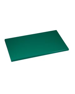Tagliere GN 1/1 verde in HDPE con spigoli e bordi raccordati