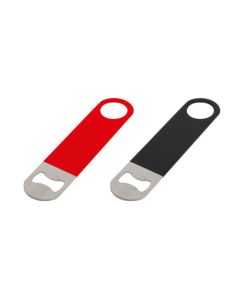 Apribottiglie nero Mixage in acciaio inox rivestito in vinile cm 18