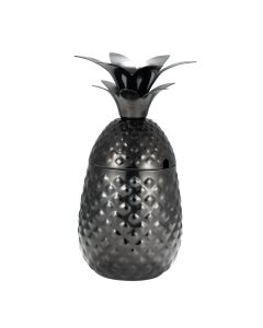 Coppa ananas in acciaio inox 18/10 con rivestimento PVD nero ml 550