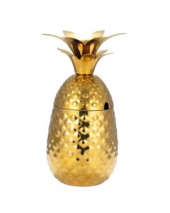 Coppa ananas in acciaio inox 18/10 con rivestimento PVD oro ml 550