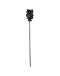Set 6 spiedini cocktail Gufo in acciaio inix 18/10 con rivestimento PVD nero