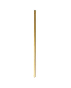 Set 6 cannucce diritte con scovolino in acciaio inox 18/10 rivestito in PVD oro cm 21,5