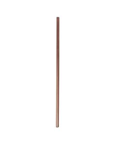 Set 6 cannucce diritte con scovolino in acciaio inox 18/10 rivestito in PVD rame cm 21,5