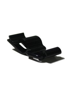EFAY Clip porta targhetta nero in policarbonato cm 6,5x3,5