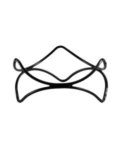 EFAY Stand antiscivolo universale nero Dance in acciaio rivestito in PVC cm 16 h cm 8