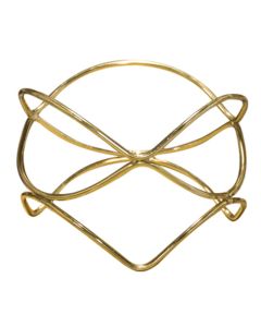 EFAY Stand antiscivolo universale oro Dance in acciaio rivestito in PVC cm 21,5 h cm 15