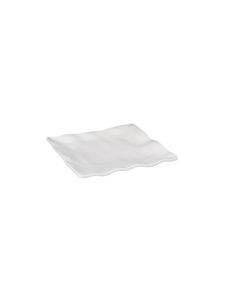 EFAY Piatto quadro ondulato avorio Kang in melamina cm 31