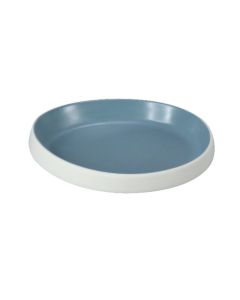 EFAY Piatto goccia azzurro Taiji in melamina cm 17,9x16,3