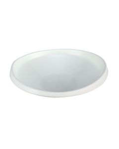 EFAY Piatto fondo obliquo avorio Taiji in melamina cm 23,3x23,1 h cm 6,1