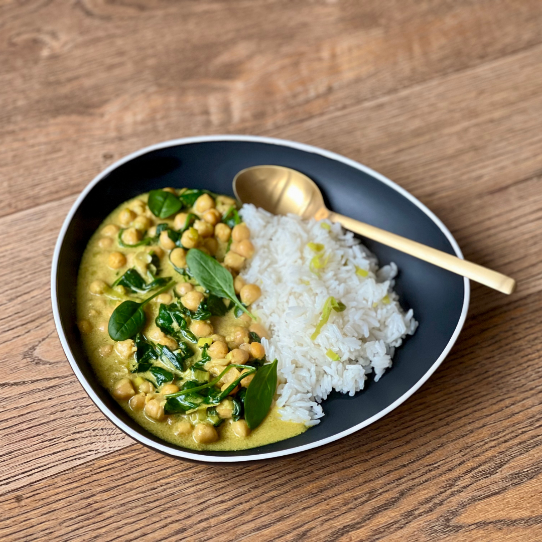 Curry di Ceci e Riso Basmati, semplice, fresco e gustoso!