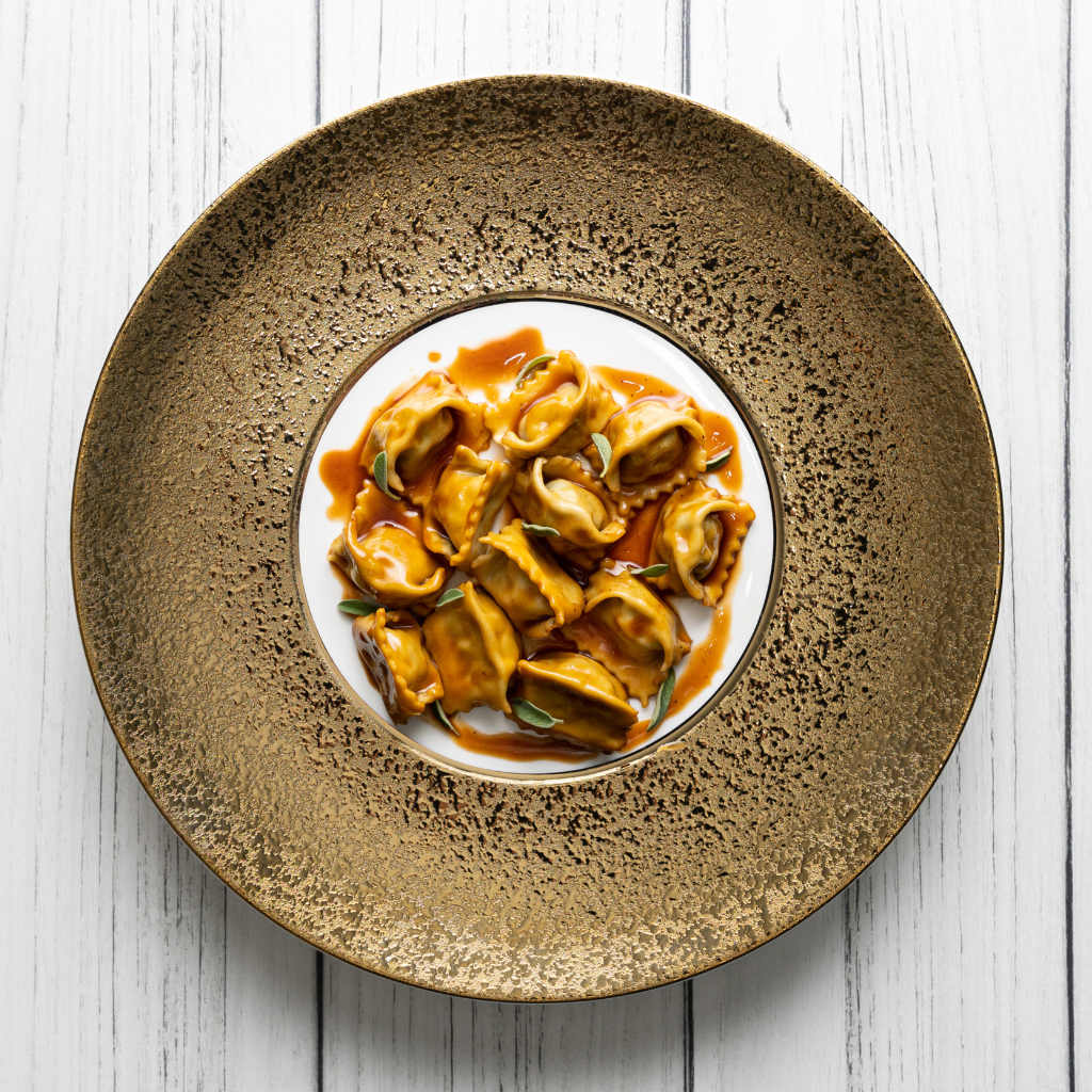 Agnolotti del plin al sugo d'arrosto